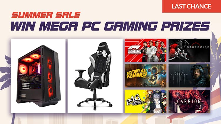 Win a PC build, gaming chair and games with Fanatical